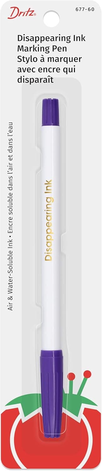 Dritz 67760 Disappearing Ink Marking Pen Purple 875 x 288 x 063