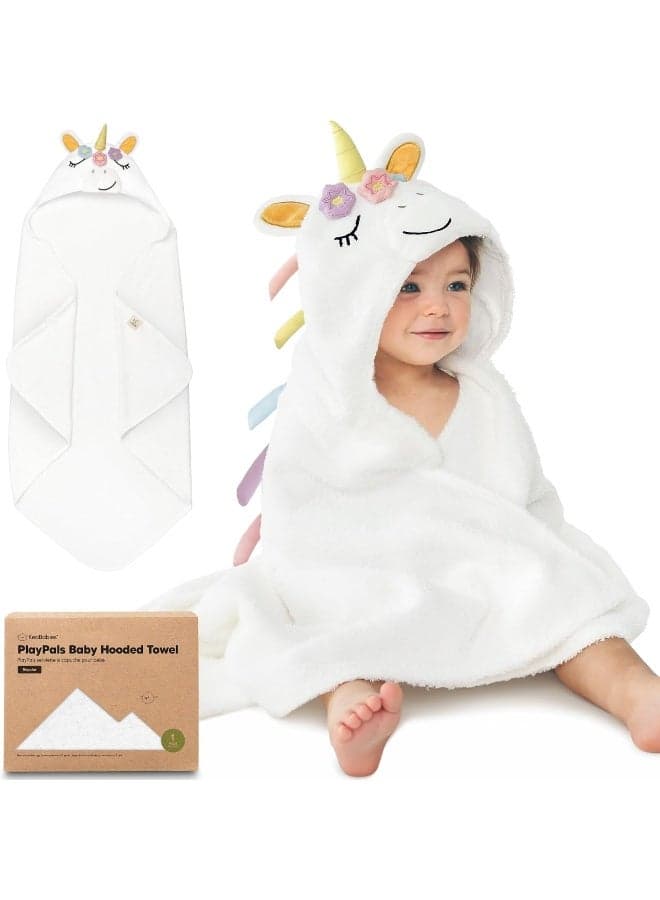 KeaBabies Organic Baby Towel with Hood for Girls, Boys