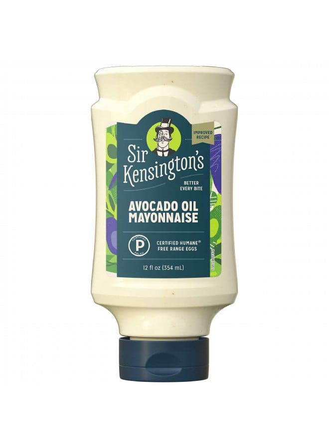 Sir Kensington's Mayonnaise Avocado Oil Mayo Keto Diet & Paleo Diet Certified Gluten Free & Non-GMO Project Verified Condiment 12 oz