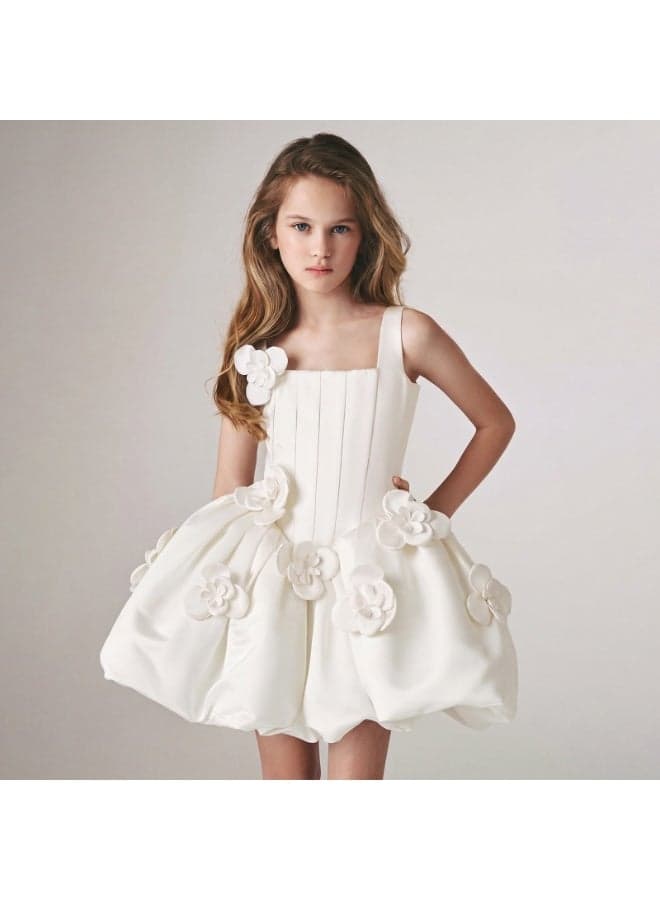 Girls Princess Dress, Flower Girl Wedding Bridesmaid Gown, Kids Formal Party Dress for Birthday, Piano Recital, Host Performance, Children Evening Ball Gown