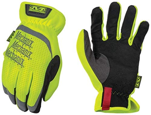 Mechanix Wear: Hi-Viz FastFit Work Gloves with Secure Fit Elastic Cuff, Reflective and High Visibility, Touchscreen Capable, Safety Gloves for Men, Multi-Purpose Use (Fluorescent Yellow, X-Large)