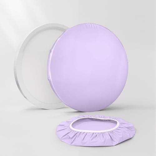 CASAZEN 12 Ceiling Light Cover 2 Pcs Flush Mount Light Fixture Cover Fabric Ceiling Light Fixture Cover Light Filters for Bedroom Kitchen HallwaysEntryways Office Basement Lavender