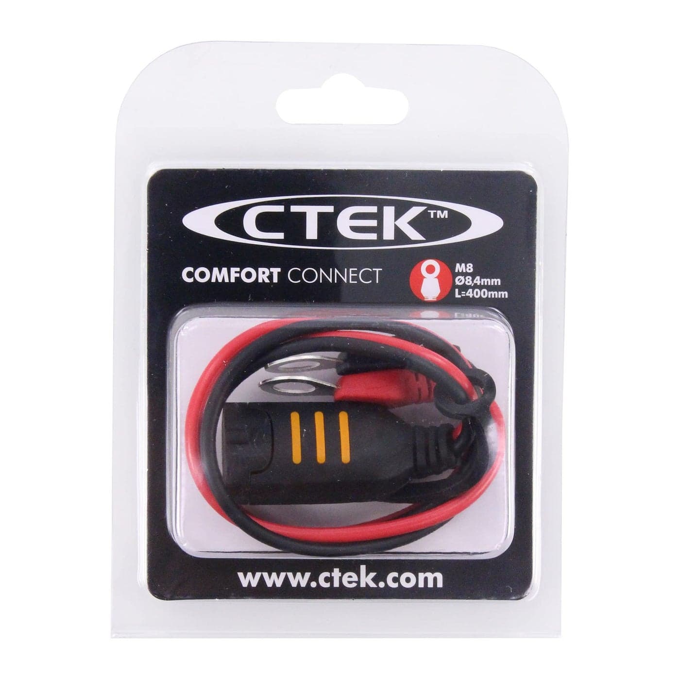 CTEK Connect Eyelet M8 Permanent Connection for HardtoReach Batteries 8 mm Eyelet Durable Secure Quick and Easy Connection to Your Battery Charger for Cars Motorcycles Other Vehicles