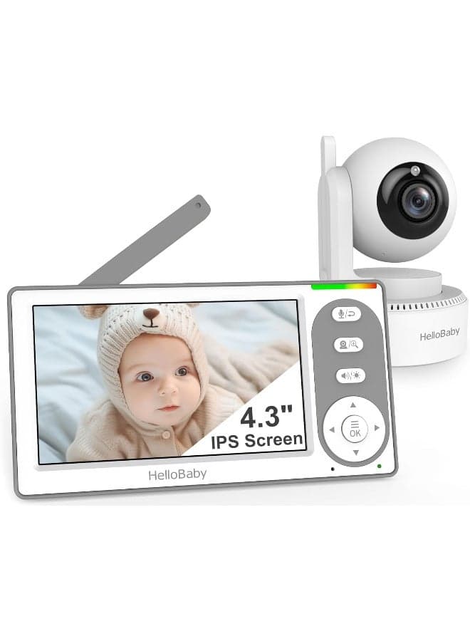 HB6148 Baby Monitor with Camera and Audio, 4.3 Inch Screen, Baby Monitor without WiFi