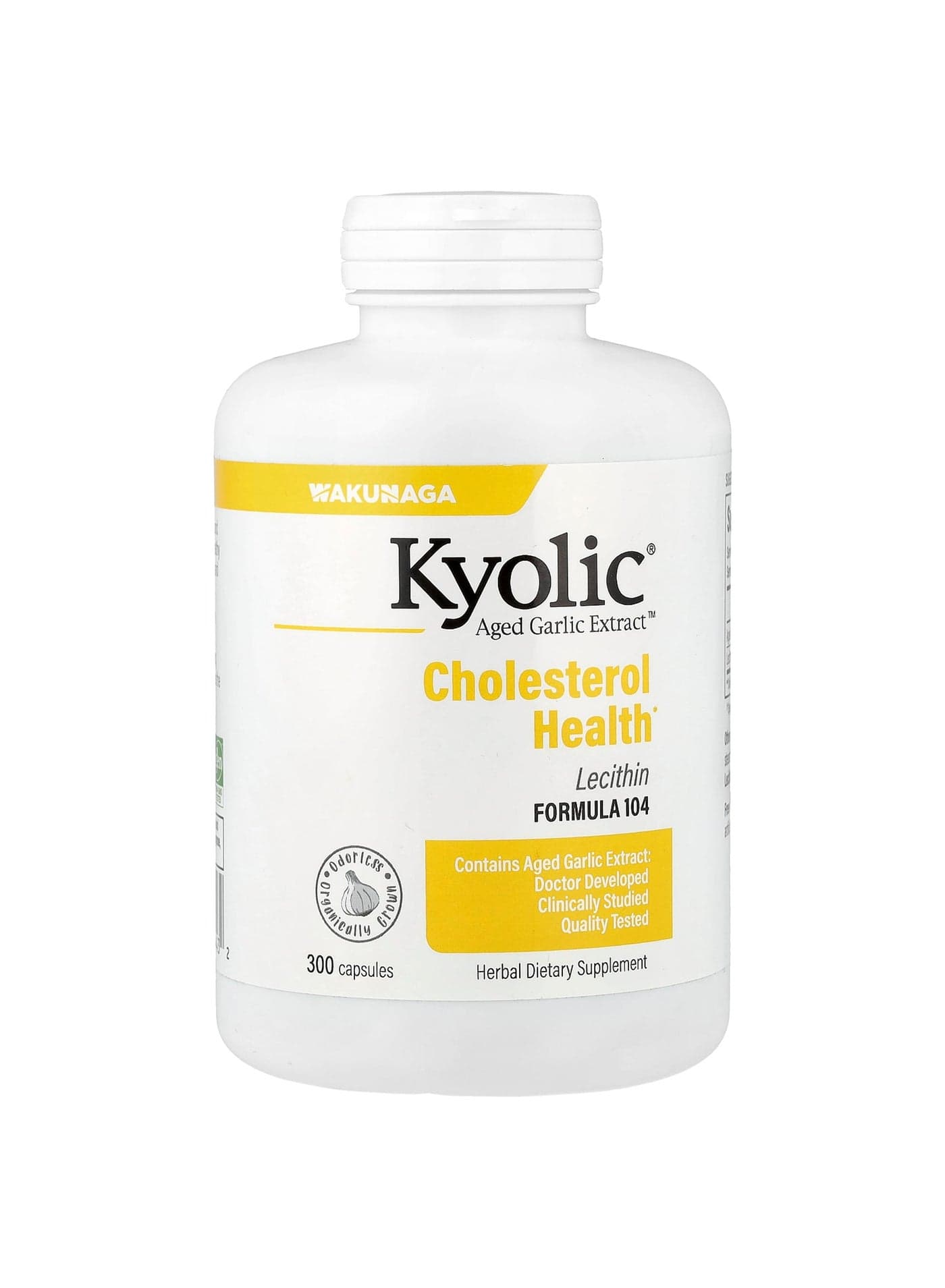 Aged Garlic Extract™, Cholesterol Health, Formula 104, 300 Capsules