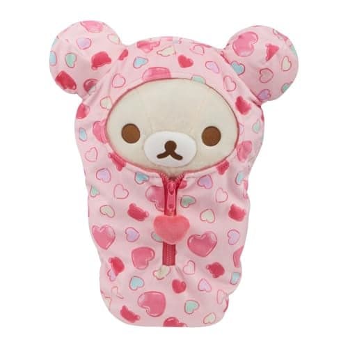 San-X Original Rilakkuma Hearts Sleeping Bag Plush - 15" Korilakkuma
