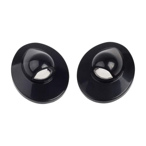 HERCOO License Plate Lights Lamp Lens Black Housing Compatible with 1999-2015 F150 F250 F350 F450 F550 Super Duty Bronco Excursion Expedition Explorer Ranger Pickup Truck Step Bumper, Pack of 2