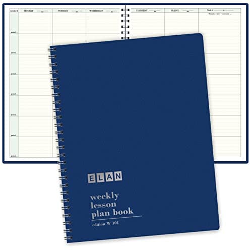 Elan Publishing Company 7 Period Teacher Lesson Plan Days Horizontally Across The Top W101