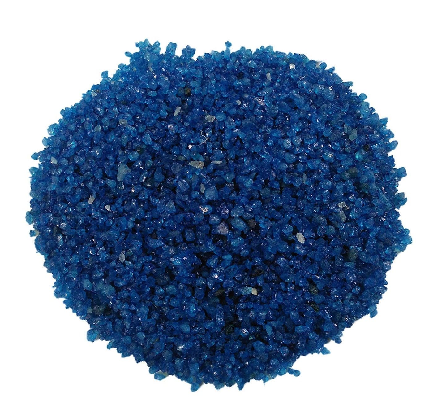 Maalavya Sugar Size Crystal Sand for Home and Garden Decor, Aquarium Substrate (Egyptian Blue, 950 Grams)