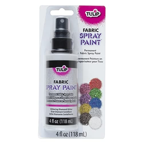 Tulip Fabric Paint, Permanent Spray on Paint, 4 fl oz Glittering Diamond