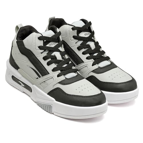 ASIAN Casual Sneaker Shoes for Men | Soft Cushioned Insole || MEXICO-11 Sneakers for Men Light Grey,UK 6