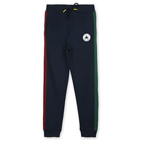 Alan Jones Clothing Boys Solid Cotton High Rise Joggers Track Pant (Navy_11-12 Years)