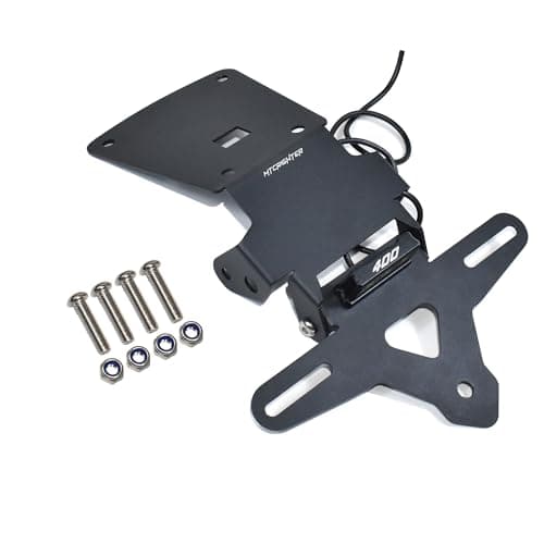 MTCRIGHTER License Plate Holder Tail Tidy Fender Eliminator Compatible with Triumph Speed 400 Scrambler 400X 400XC 2024 2025 2026 Stainless Steel Made