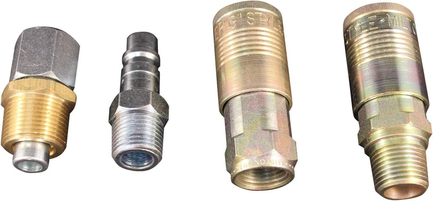 Milton (S-224) G-Style Coupler, Plug and Air hose Reducer Bushing Kit