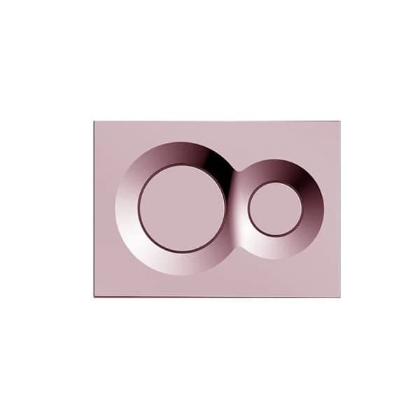 KOHLER LYNK Pneumatic Dualflush Faceplate in Rose Gold color compatible with Kohler Pneumatic inwall tank or cistern tank