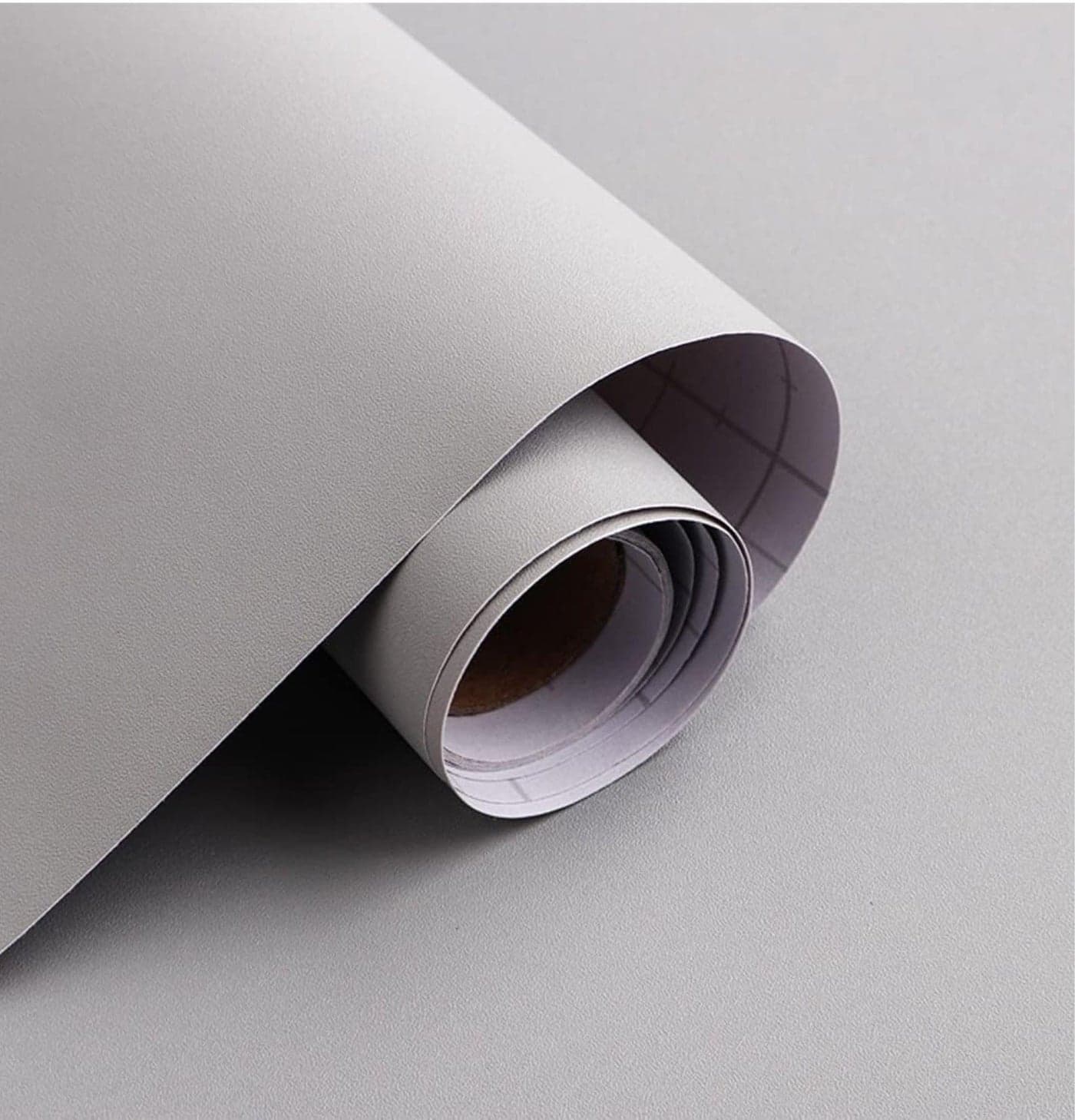 Cosmos Star™ Light Grey Matte Wallpaper Vinyl Peel and Stick Wallpaper Self Adhesive & Waterproof Wallpaper for Kitchen,Shelf Drawer, Bedroom wall (24 x 48 inch)