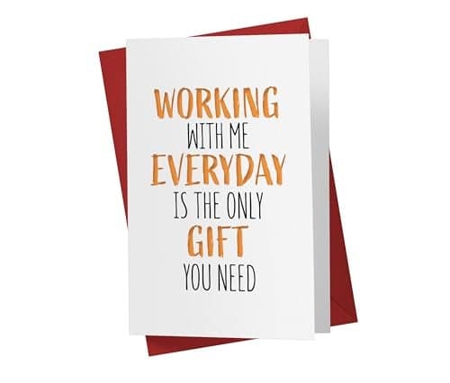Karto Funny Birthday Card for Men Women - Large 5.5x8.5 inch Happy Birthday Cards for Coworker, Boss, Colleague - 30th 40th 50th 60th - Gift