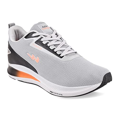 Campus Men's Camp KRIPTO Running Shoes L.Gry/BLK - 9UK/India