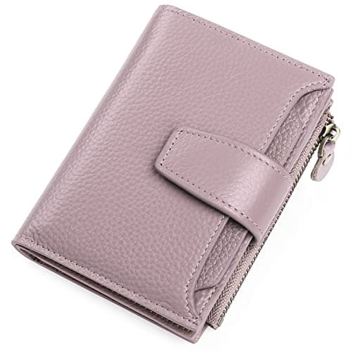 FALAN MULE Small Wallet for Women Leather Bifold Compact RFID Blocking Small Womens Wallet Purse