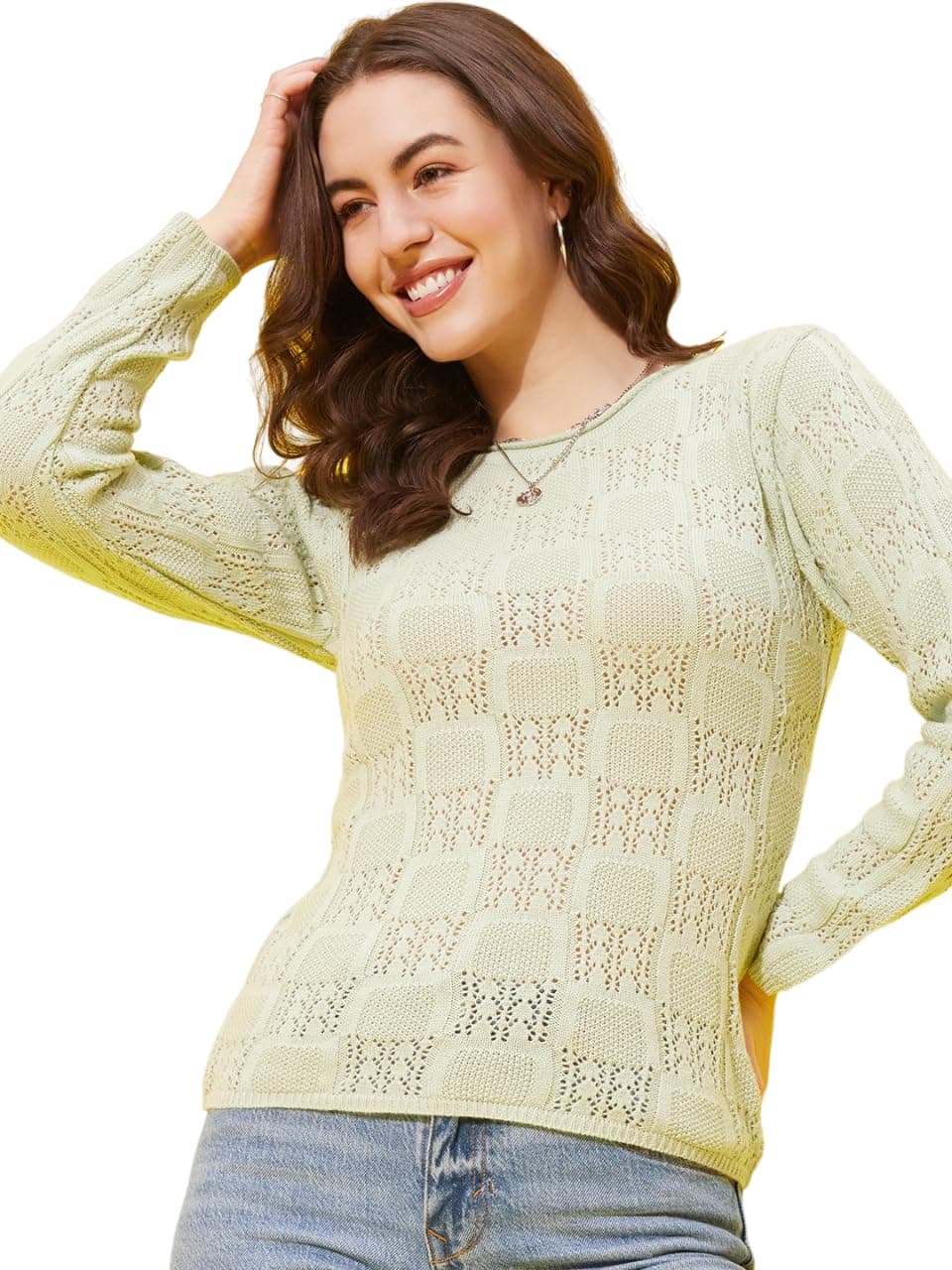 Modeve Round Neck Casual Women Sweater for Winter||Winterwear|| Mint