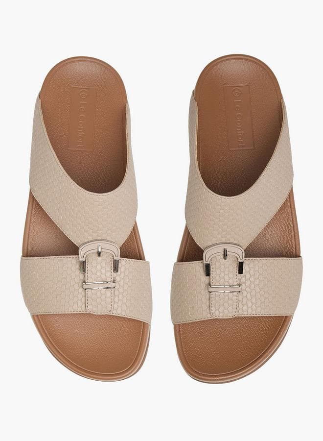 Mens Buckle Accent Comfort Sandals — 43