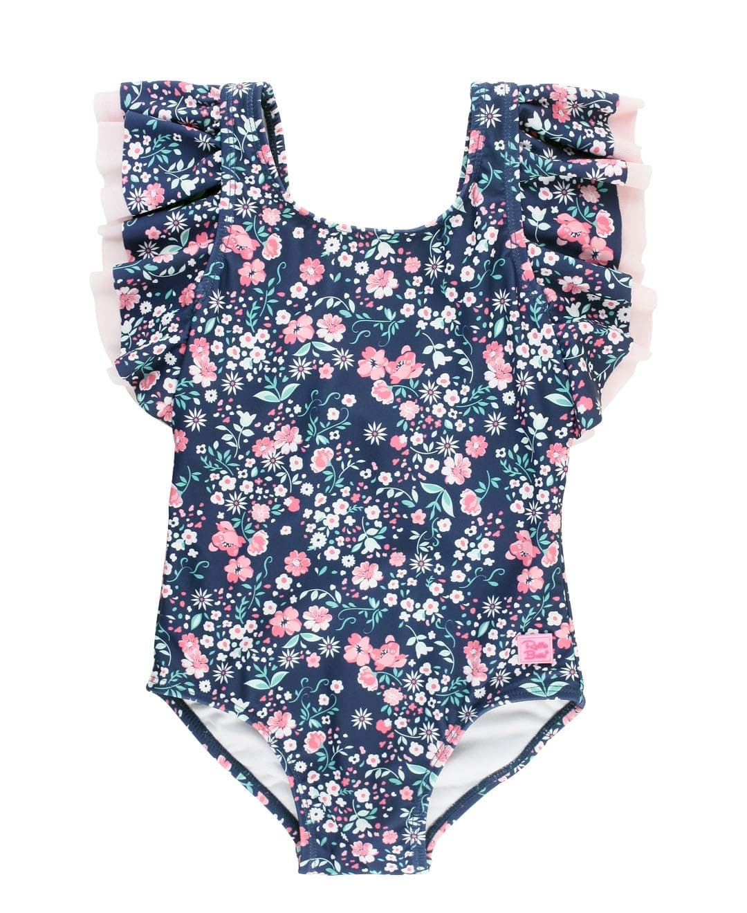 RuffleButts® Girls Moonlit Meadow Butterfly Sleeve One Piece - 2T