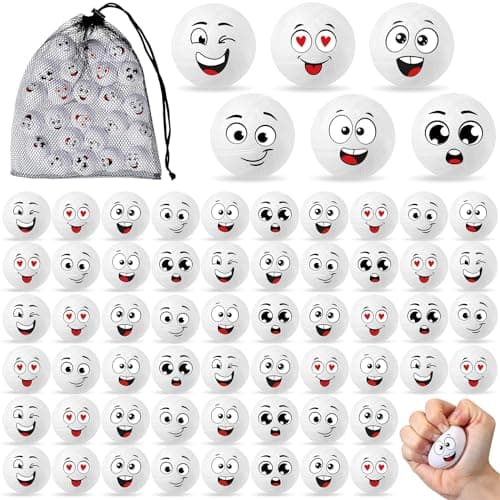 Shappy 100 Pcs Mini Volleyball Stress Balls Foam Sports Balls Squeeze Anxiety with Emotion 157 Inch Volleyball Toys with Drawstring Bag for Children Stress Relief Party Favor Games Toys