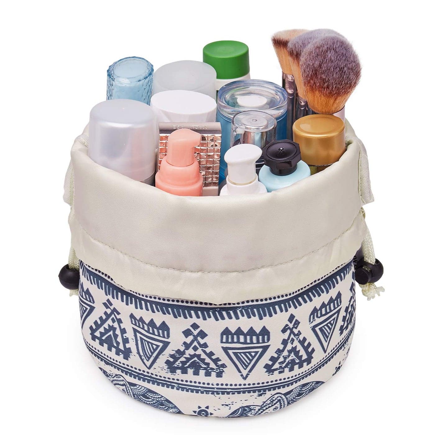 Barrel Drawstring Makeup Bag Travel Cosmetic Bag Large Toiletry Organizer Waterproof for Women Large Elephant