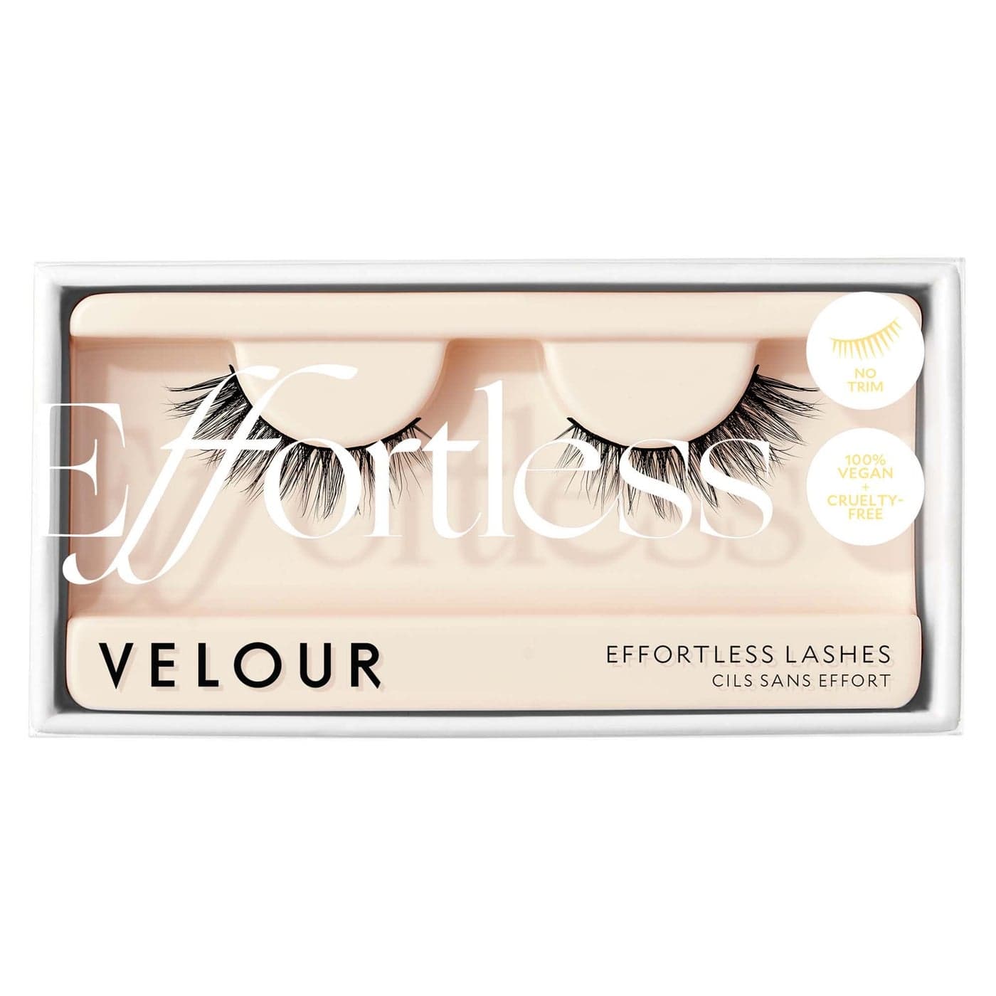 Velour Effortless Lashes Natural Looking False Eyelashes Fluffy Lightweight No Trim Eyelashes Reusable Fake Lashes For All Eye Shapes Vegan CrueltyFree Lash Glue not Included Short Sweet