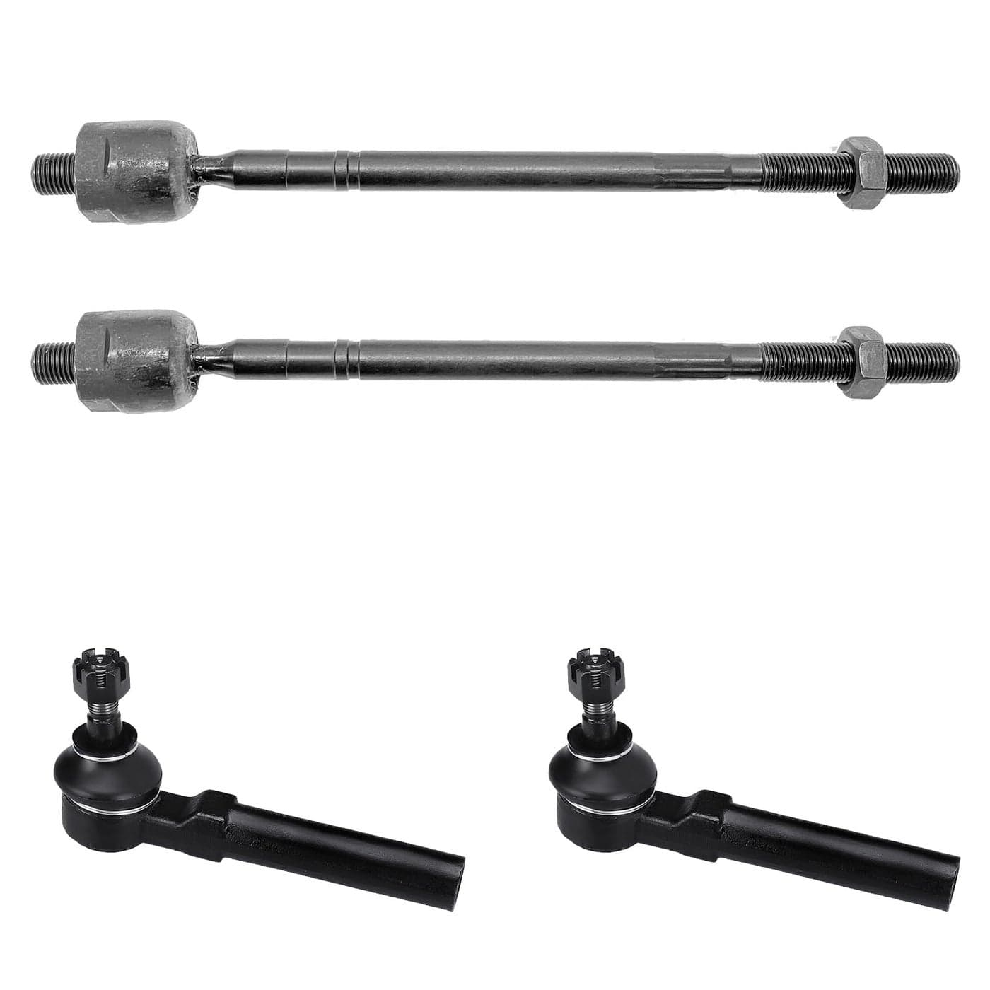 HHCM 4pc Front Outer Inner Tie Rod End Kit ES3692 EV473 for Subaru Legacy 1998 1999 2000 2001 2002 2003 2004 Steering Tie Rod End for Subaru Outback 2000 2001 2002 2003 2004 Baja 2003 2004 2005 2006