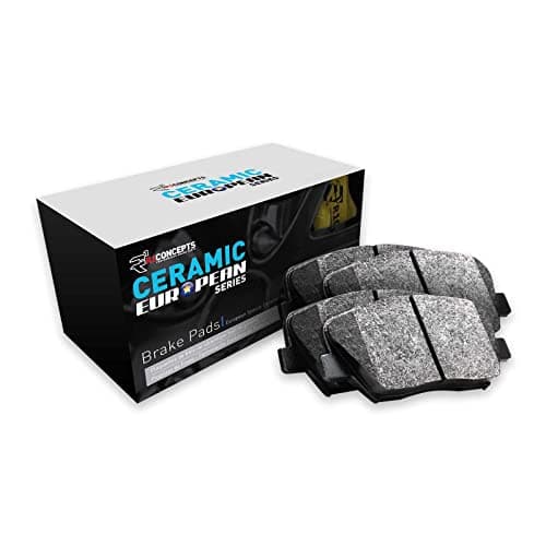 R1 Concepts Euro Ceramic Brake Pads and Hardware Kit 2600107802 Front
