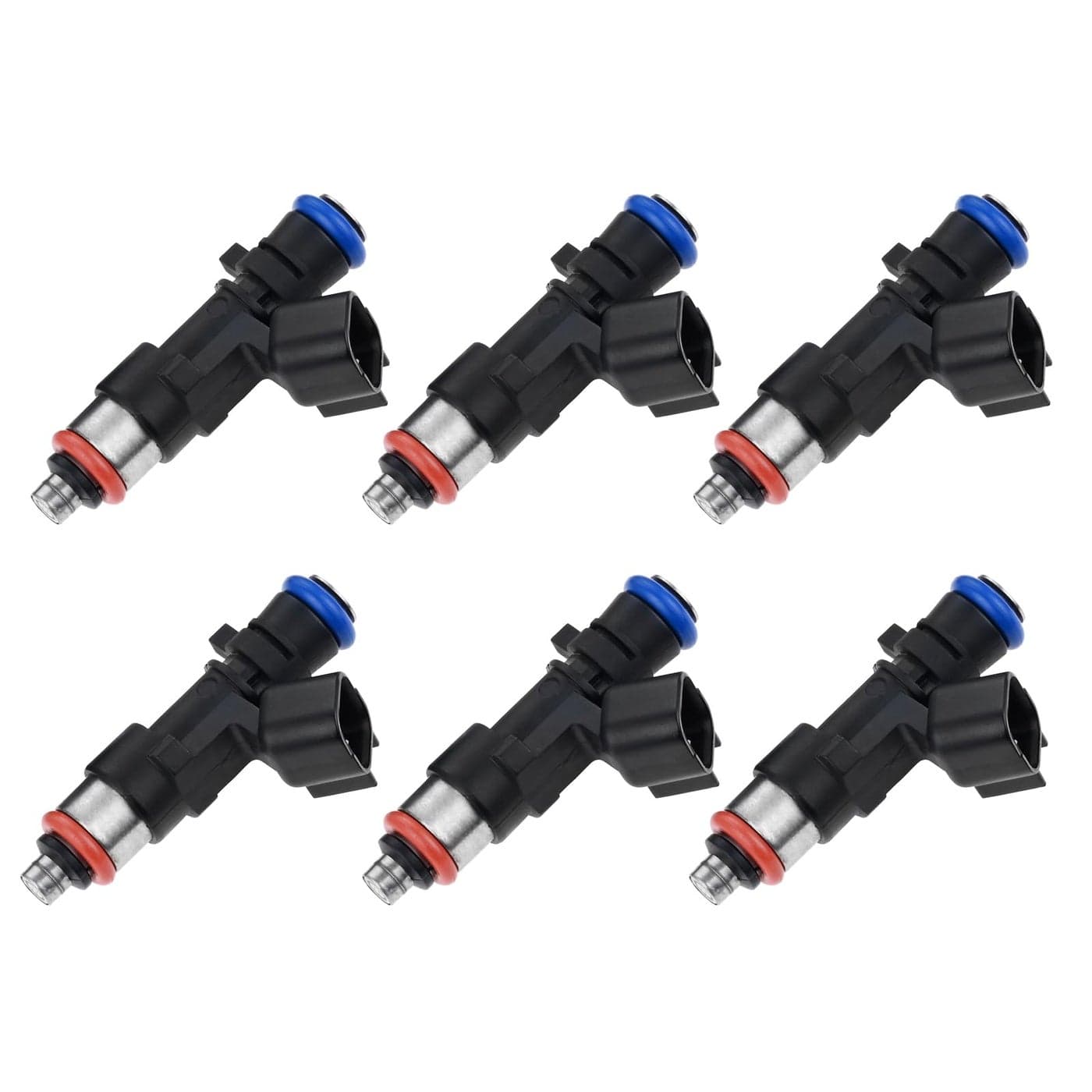 0280158028 Fuel Injectors Compatible with Chrysler 300 Pacifica Sebring Town and Country Dodge Avenger Challenger Charger Grand Caravan Journey Magnum Nitro Stratus 04591986AA Fuel Injector Set of 6