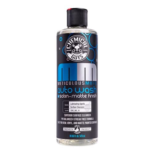 Chemical Guys CWS 995 16 Meticulous Matte Car Wash Soap (For Foam Cannons, Foam Guns or Bucket Washes) Safe for Satin & Matte Finish Paint, 16 oz, Fruity Bubble Gum Scent