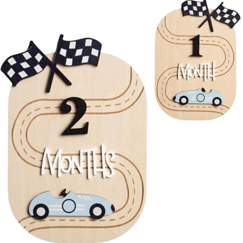 TecoKart® Premium Baby Milestone Cards - Durable Baby Photoshoot Accessories & Adorable Hello World New Born Baby Board | Ideal Photo Posing Props for Newborns
