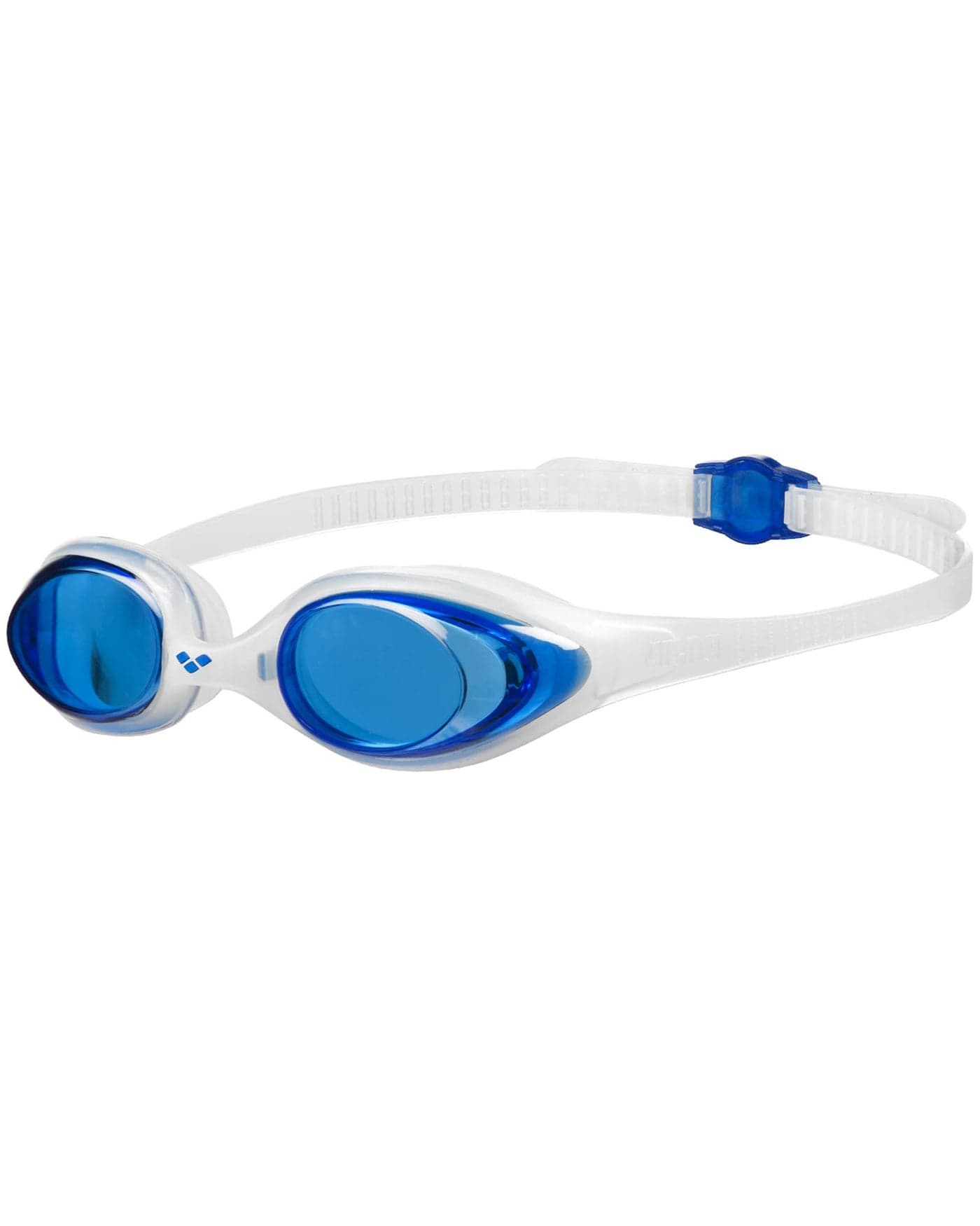 ARENA Unisex Adult Spider Swimming Goggles Beginners Men and Women Anti-Fog No Leaking for Fitness Swimming, Non-Mirror Lens, Blue/Clear/Clear
