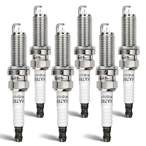 1406 Double Iridium Spark Plug for Infiniti EX35 FX35 G25 G35 JX35 M35 M35h M56 Q50 Q70 QX60/Nissan Altima Maxima Murano Quest 350Z V6 Replaces # DILKAR7B11 (Set of 6)