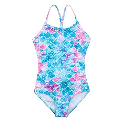 HONISEN Little Toddler Girls One Pieces Swimsuit Cute Swimwear Bathing Suits Scale 5T