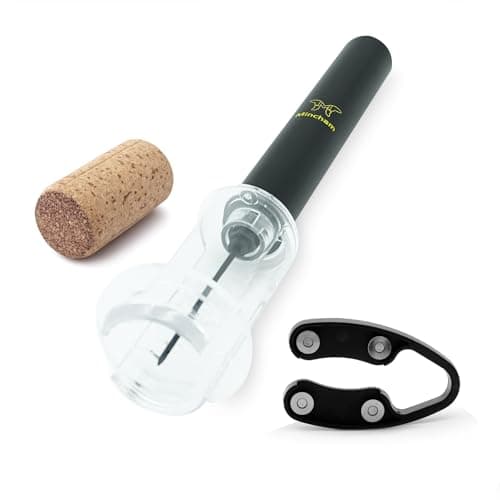 Mincham Wine Opener, Air Pressure Pump Corkscrew Wine Bottle Opener with Foil Cutter, Gifts to Wine Lovers