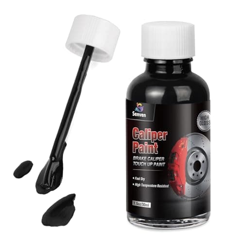 Black Caliper Paint Brake Caliper Touch Up Paint Black Gloss High Temperature Heat Resistant 15oz