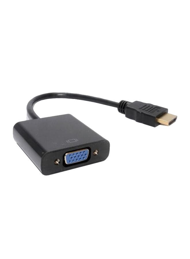 Vga Female To HDMI Male Cable Adapter Black