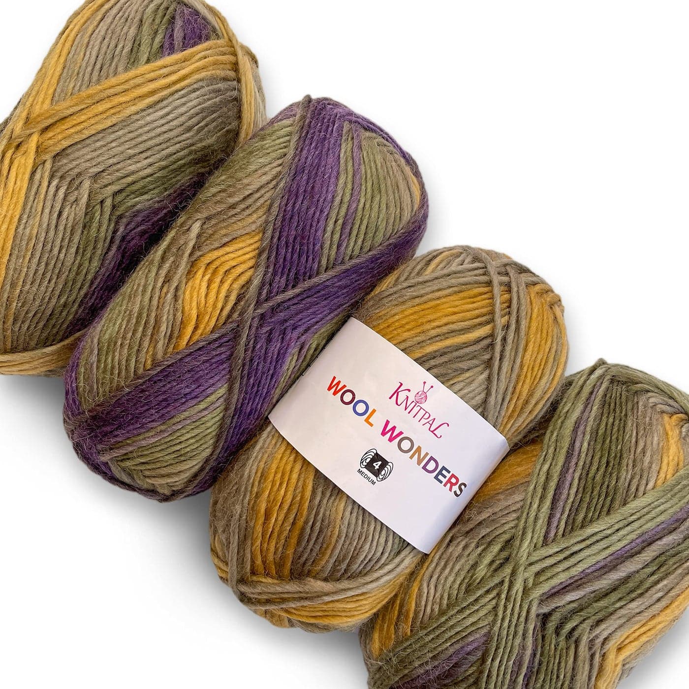 Wool Wonders Yarn for Crocheting 4 Skeins 640Yds400G Free Patterns Wool Yarn for Knitting AranHeavy 4 Medium Worsted Weight Woodland Brown
