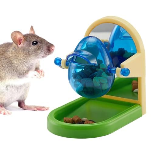 Rat Enrichment Toys Interactive Foraging Toys For Rats Intelligence Growth Rat Enrichment Puzzle Games Treat Dispensing Slow Feeder for Rats Cage Toy Bird Foraging Toy for Parakeet Conure 1Pcs