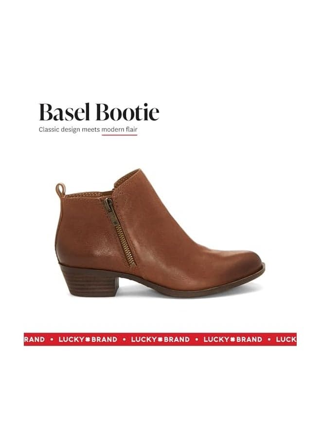 Lucky Brand Women's Basel Ankle Bootie, Toffee, 7