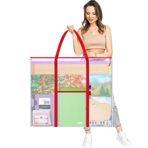 ZKOO Bulletin Board Poster Storage ExtraLarge Storage Chart Art Portfolio Bag 30 x 25 Inchs Bulletin Board Sheet Organization for Bulletin Boards Scrapbooks Keepsake and Poster 30 X 25