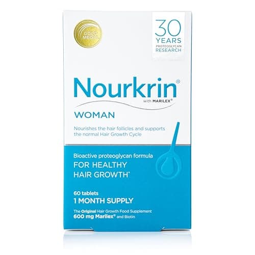 Nourkrin Woman for Healthy Hair Growth food supplement with Marilex, biotin and silica 60 tablet pack (1 month supply)