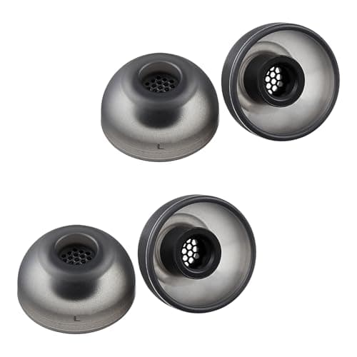 AZLA SednaEarfit MAX TWS 6 Earbud Tips for Wireless Headphones, Dark Gray (L)