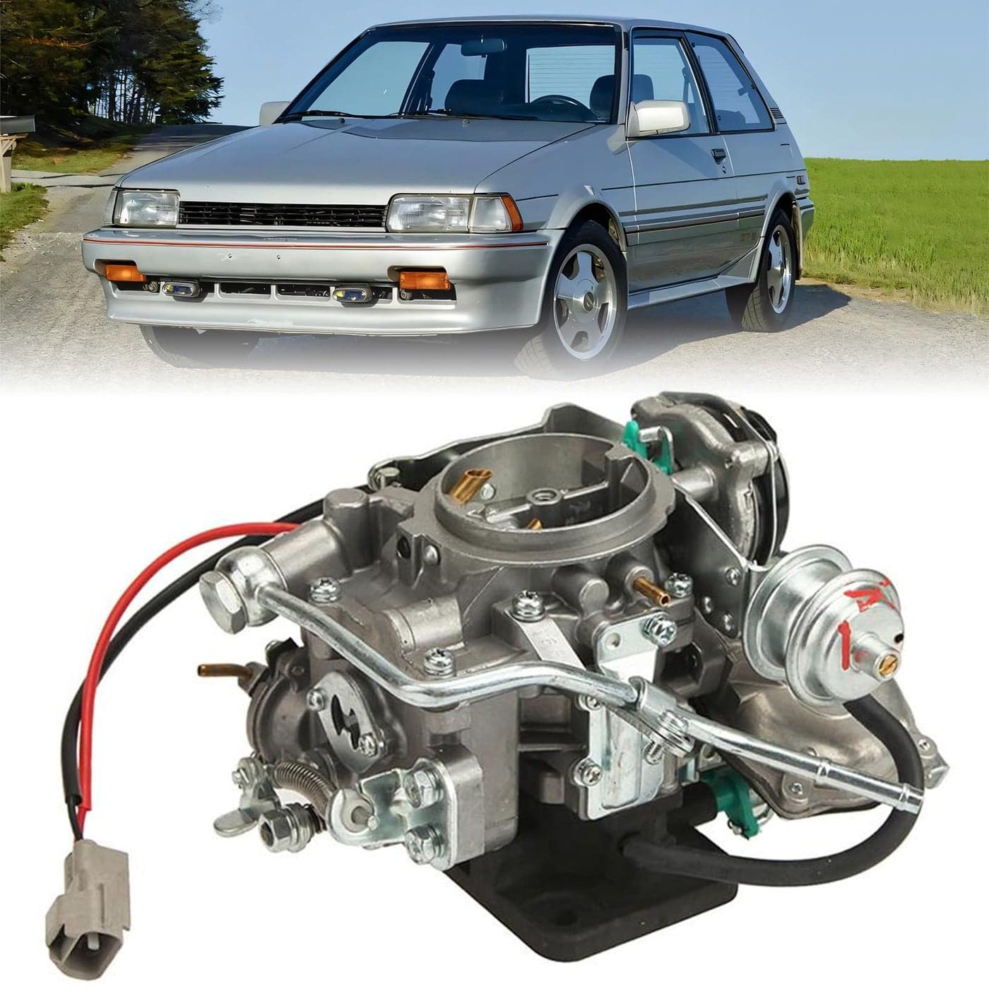 Partol 4AF Carburetor for Toyota Corolla 4AF 19871991 16L 2 Barrel Engine Carb Automatic Choke