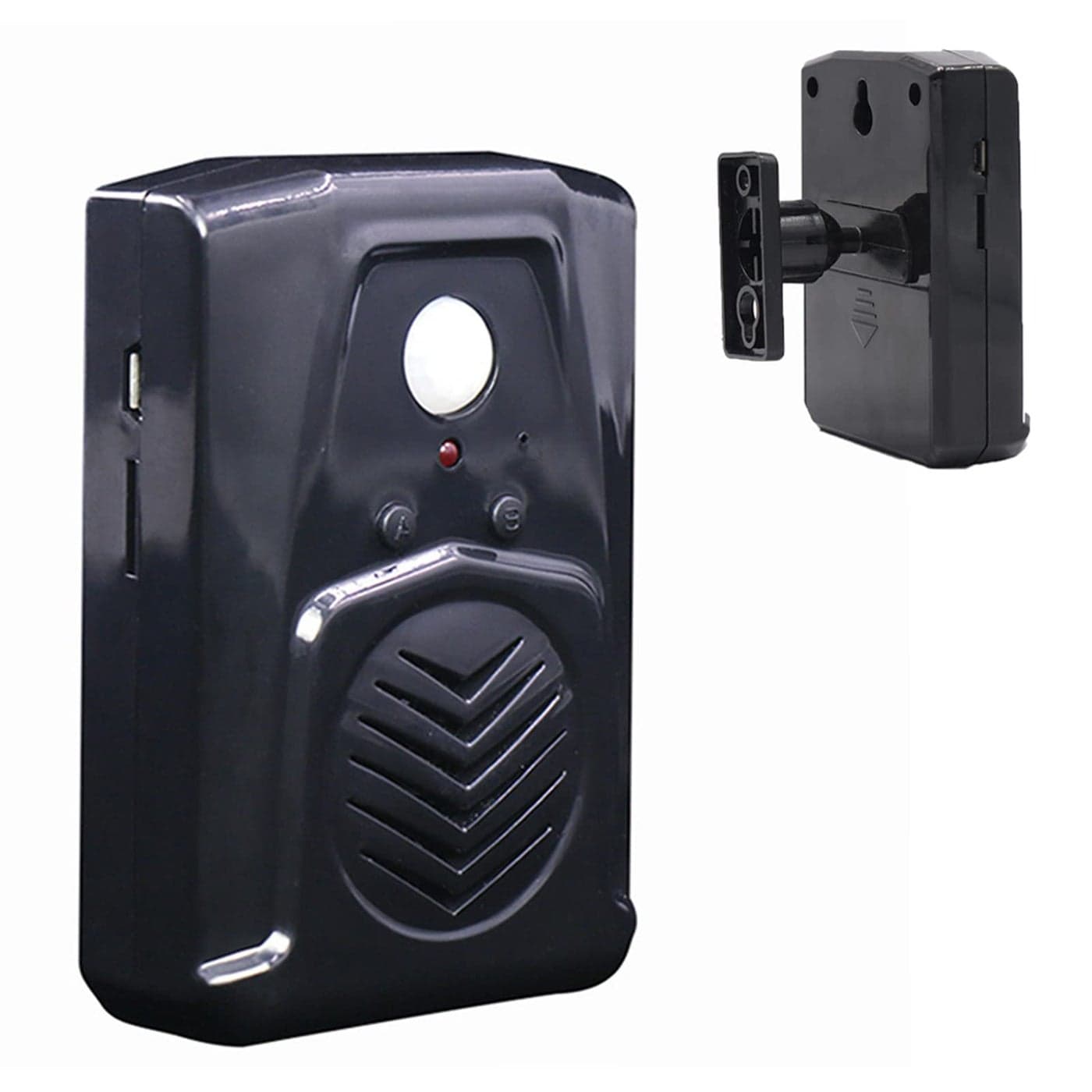 XYszpcgs XING YU PIR Motion Sensor Activated Sound Player Speaker with USB Cable, Download Your own MP3 Audio Files to Play Speech, Music or Sound Effects (Black)