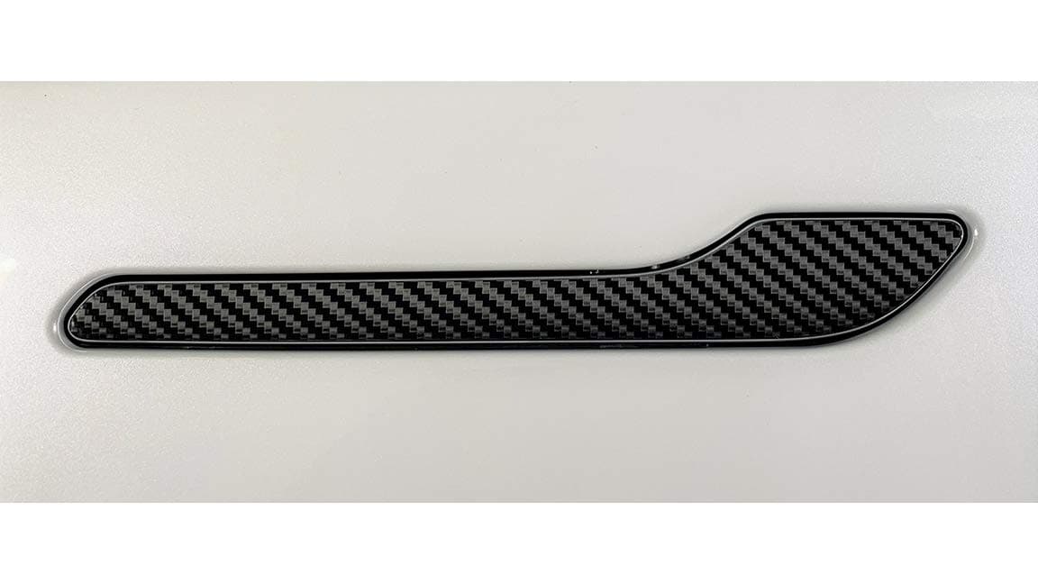Door Handle Wrap for Tesla Model 3Y Carbon Fiber Black