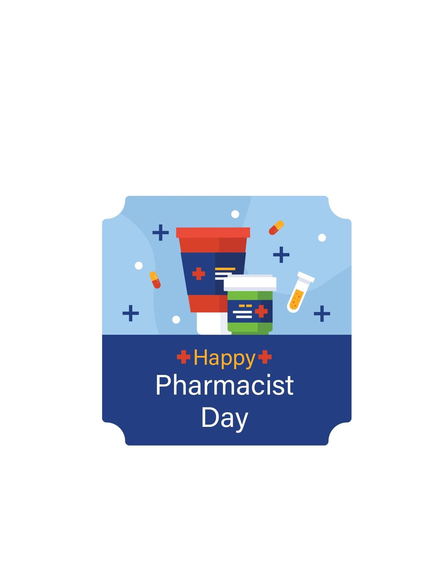 Pharmacist day Stickers Ideal for Gift wrapping (Design 1)